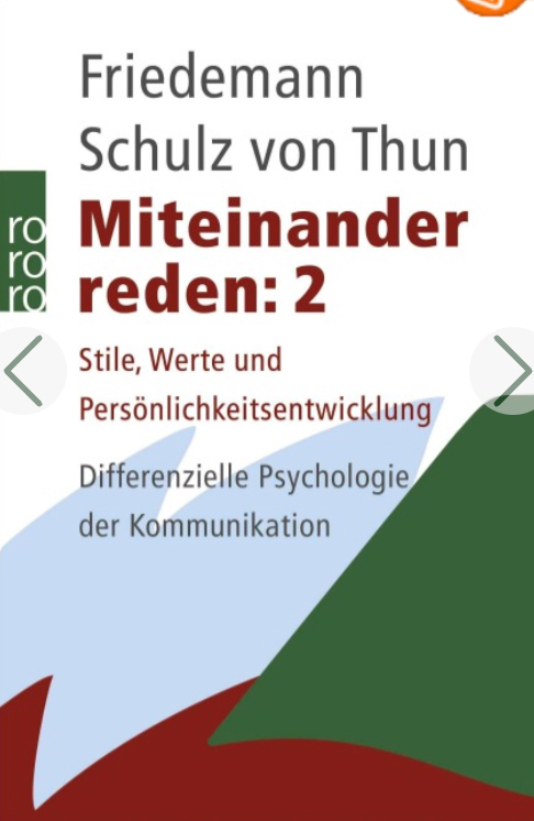 miteinander-reden-schulz-von-thun-kommunikation Buchcover „Miteinander reden“ von Friedemann Schulz von Thun über Kommunikationspsychologie und Kommunikationsstile